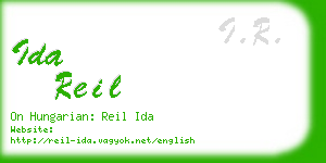 ida reil business card